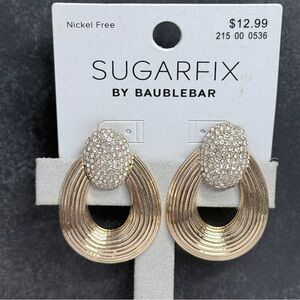 🚨3 for $15🚨 Baublebar - Gold Tone & Rhinestone Earrings